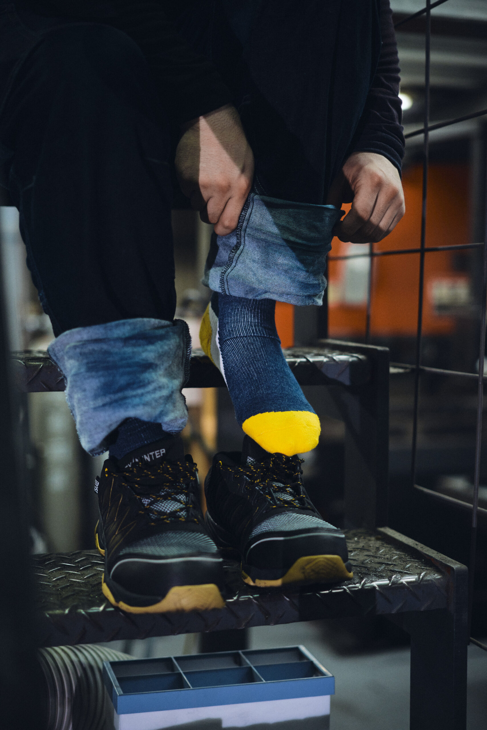 WorkAssist socks worn on the job